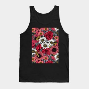 Flower mix and moths 2 Tank Top